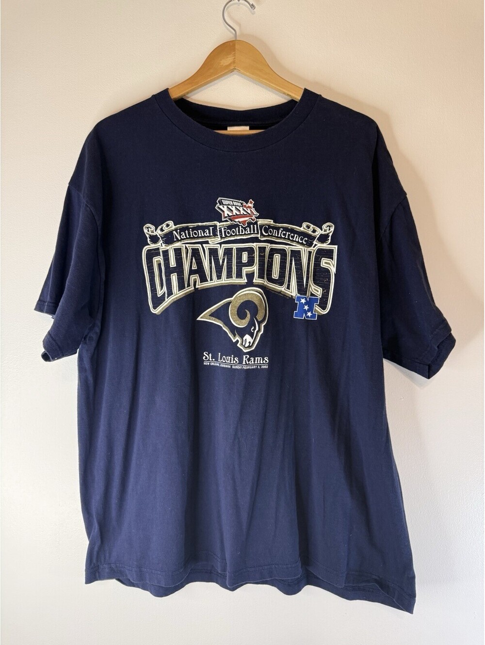 Vintage St. Louis Rams NFC champions NFL Shirt XXL